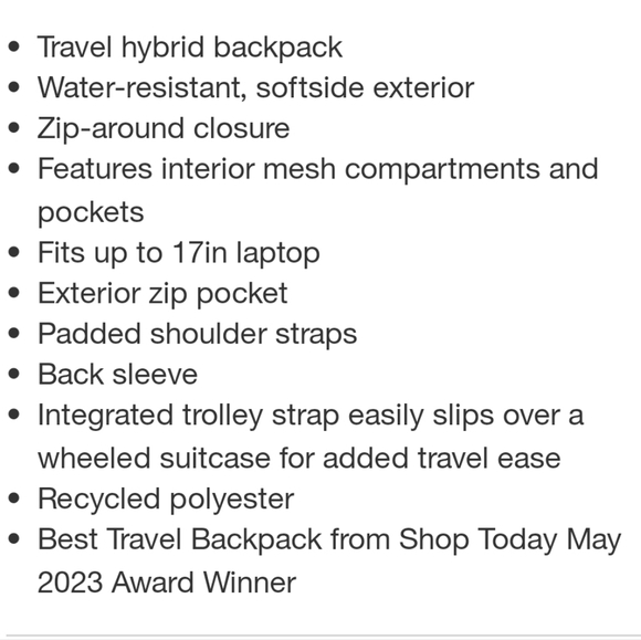 Open Story 35L Travel Backpack Grey - Picture 8 of 13